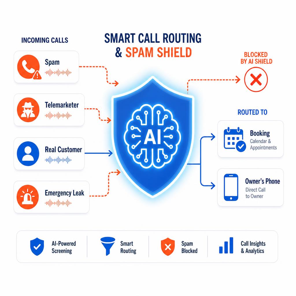 Smart Routing & Spam Shield